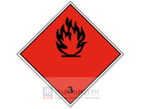 Знак опасности &quot;Класс 3 Легковоспламеняющиеся вещества&quot; (наклейка)