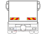 Набор из 2 задних опознавательных знаков для грузовика
