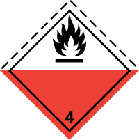 Знак класса 4.2